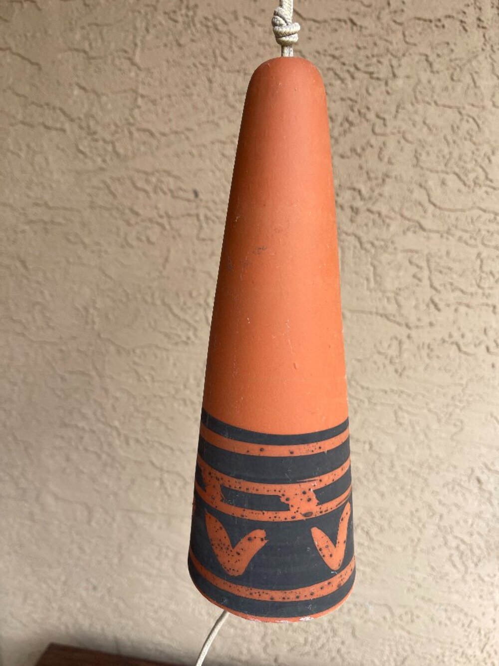 Native American Folk Art Style USA Pacific Stoneware Inc Bell Chime